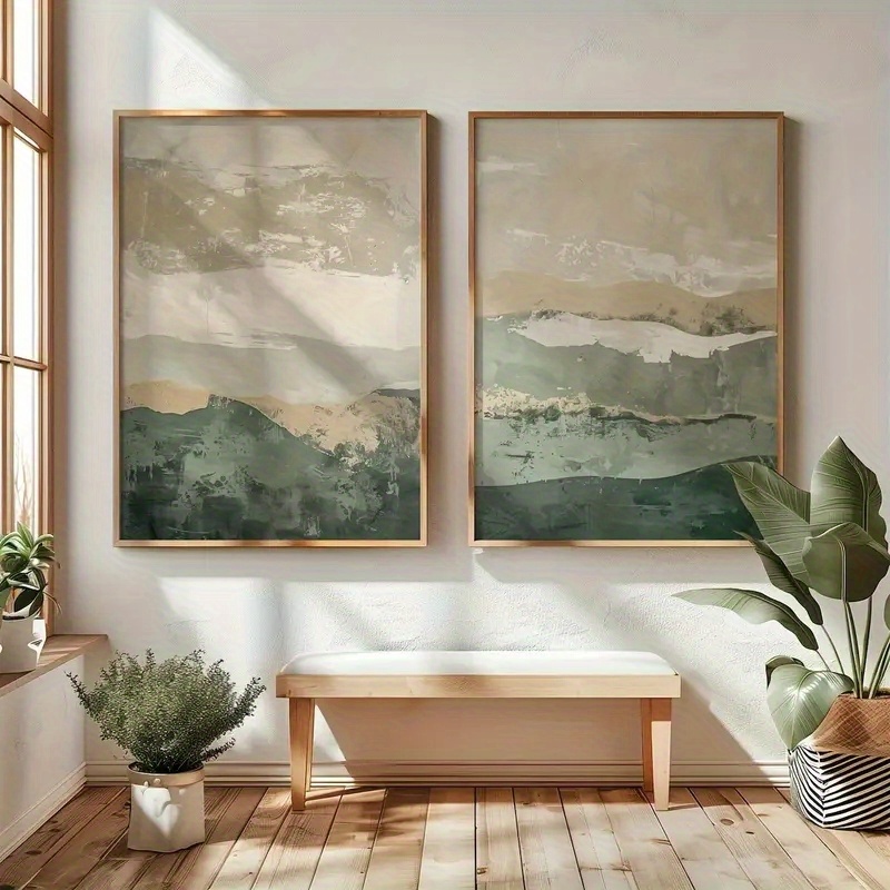 Abstract Canvas Set - Juego de 2 Láminas Decorativas de