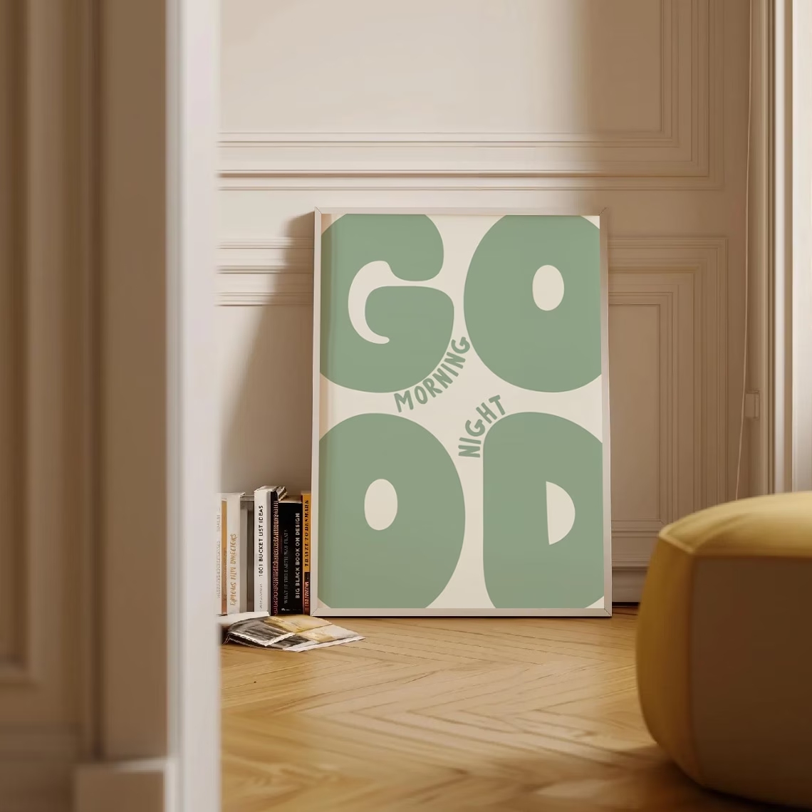Cuadro moderno con cita de bue - Interior Design Living Room reseña y precio