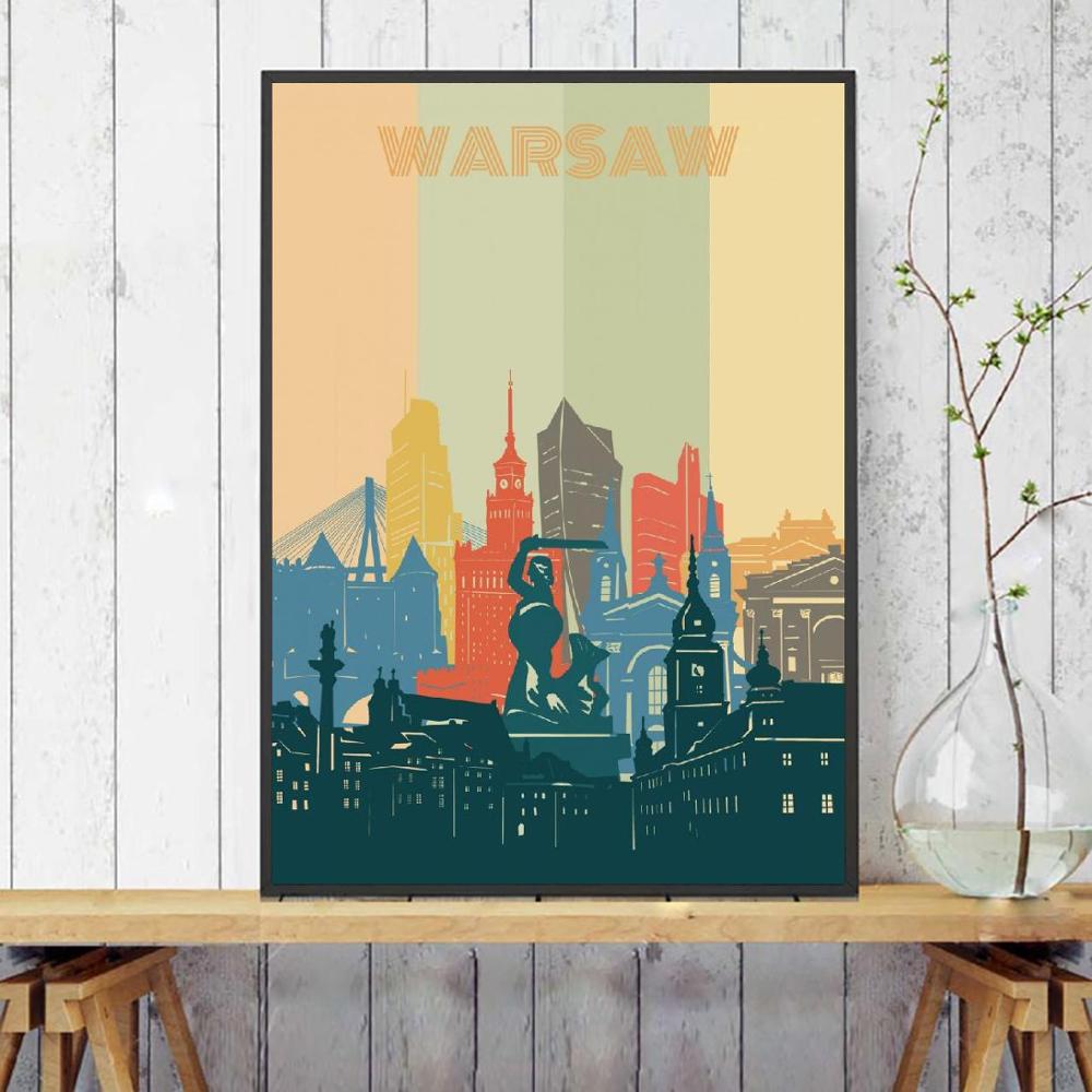 Lienzo de paisaje urbano Retro - Decorative Mirror reseña y precio