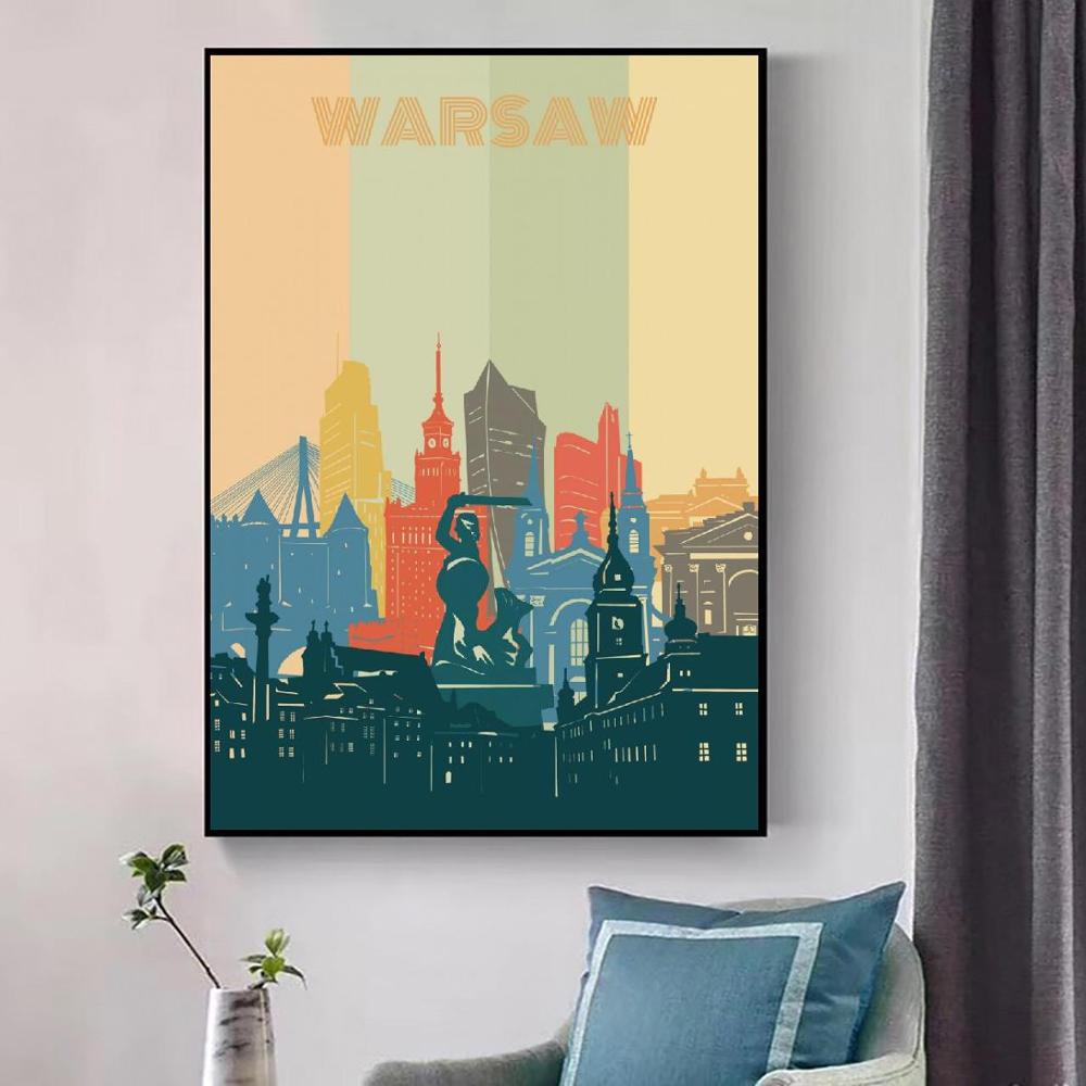 Lienzo de paisaje urbano Retro - Decorative Mirror reseña y precio