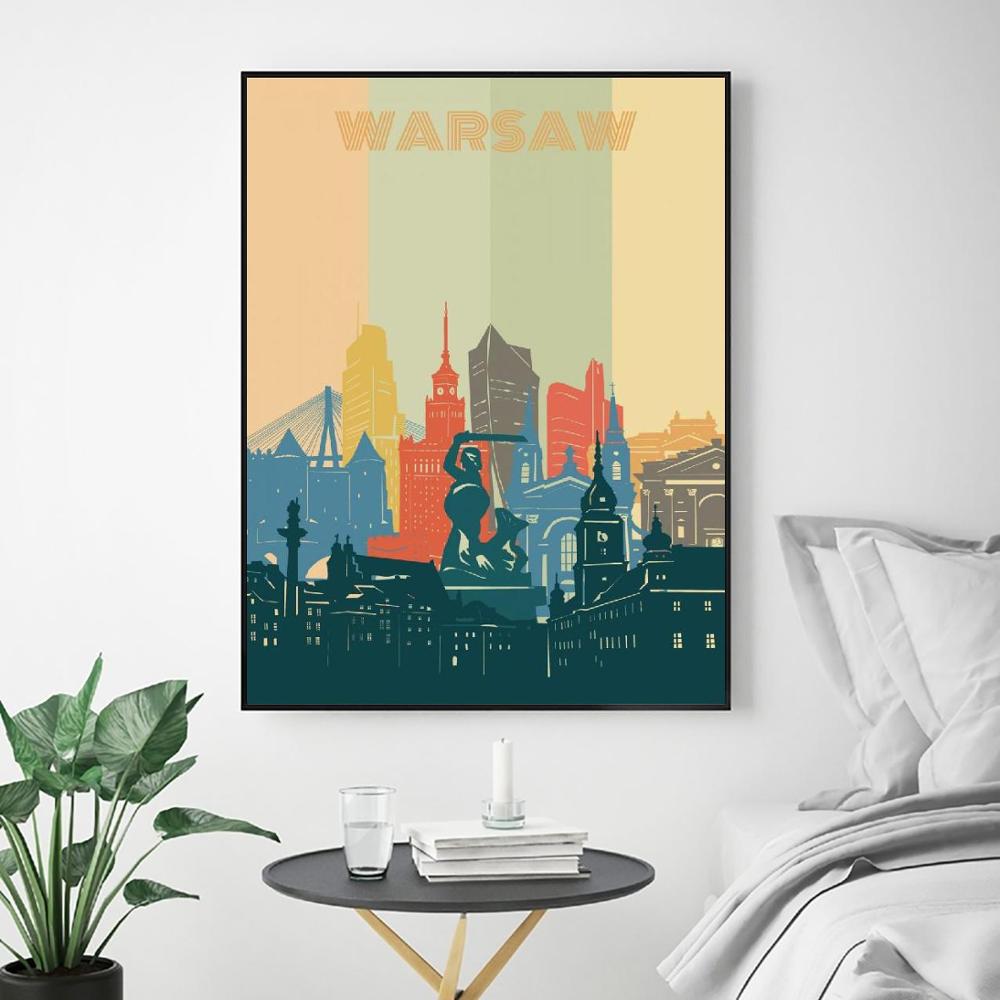Lienzo de paisaje urbano Retro - Decorative Mirror reseña y precio
