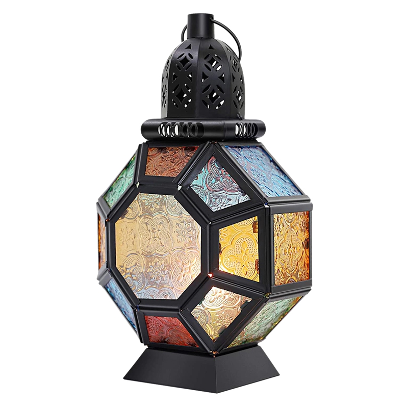 Linterna de vela de hierro ret - Candle Holder Decor reseña y precio