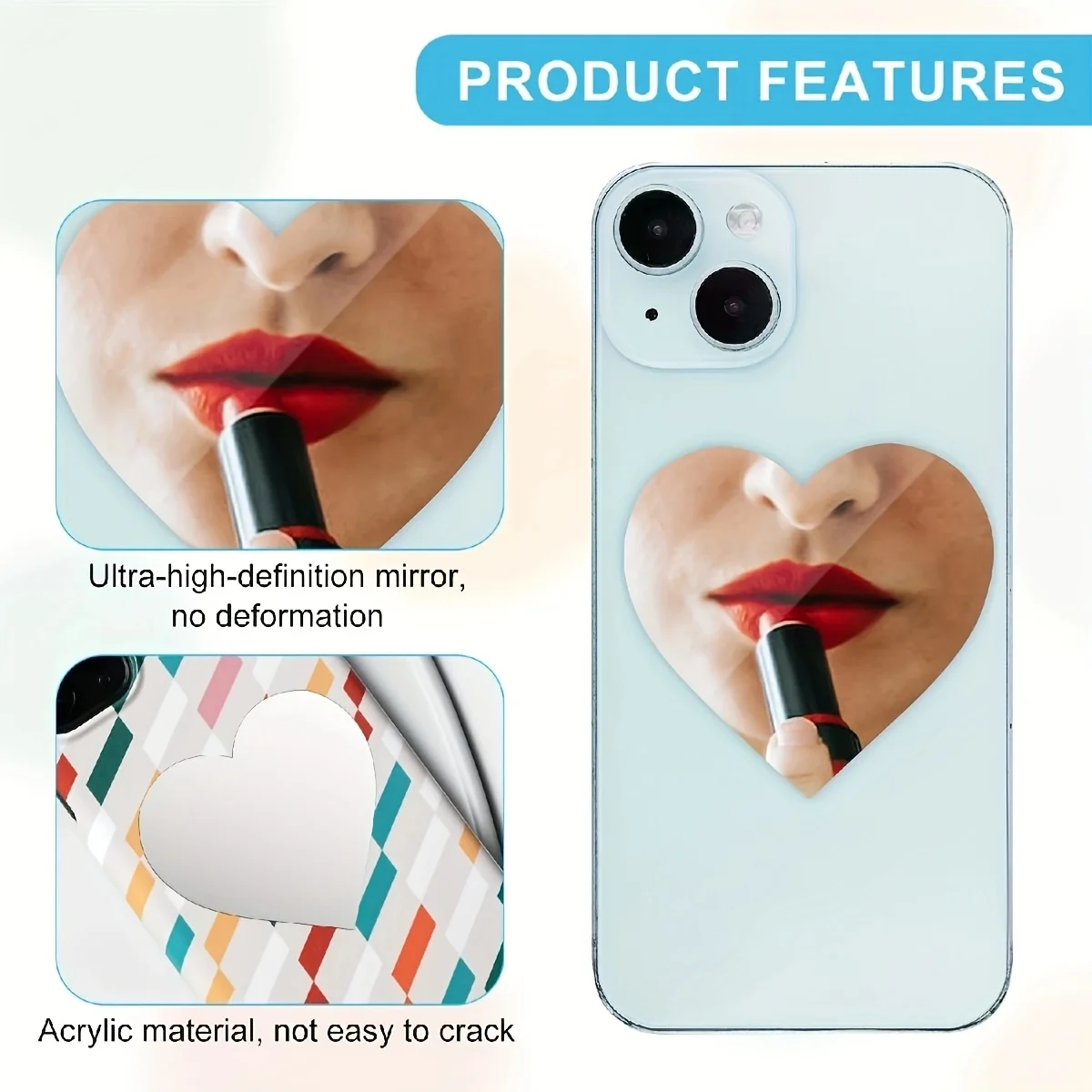2 pegatinas con forma de espej - Decorative Mirror reseña y precio