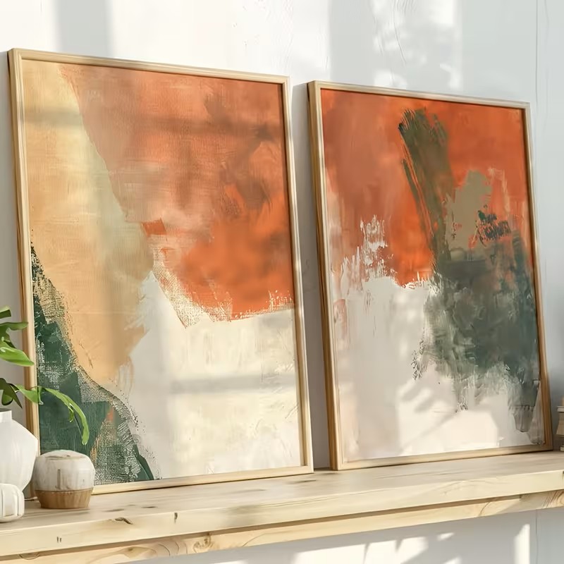 Juego de cuadros abstractos pa - Abstract Canvas Set reseña y precio