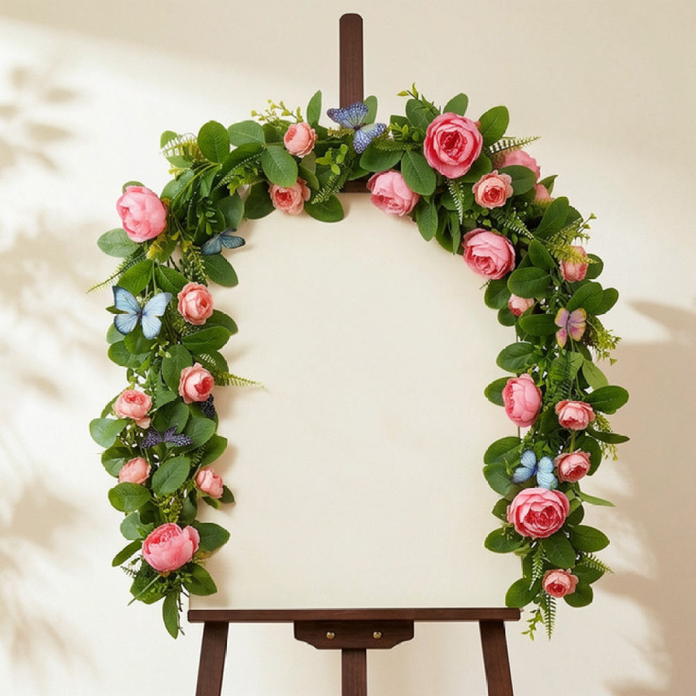 Guirnalda de flores artificial - Table Runner reseña y precio